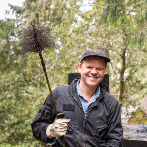 Een van onze schoorsteenvegers Een van onze schoorsteenvegers